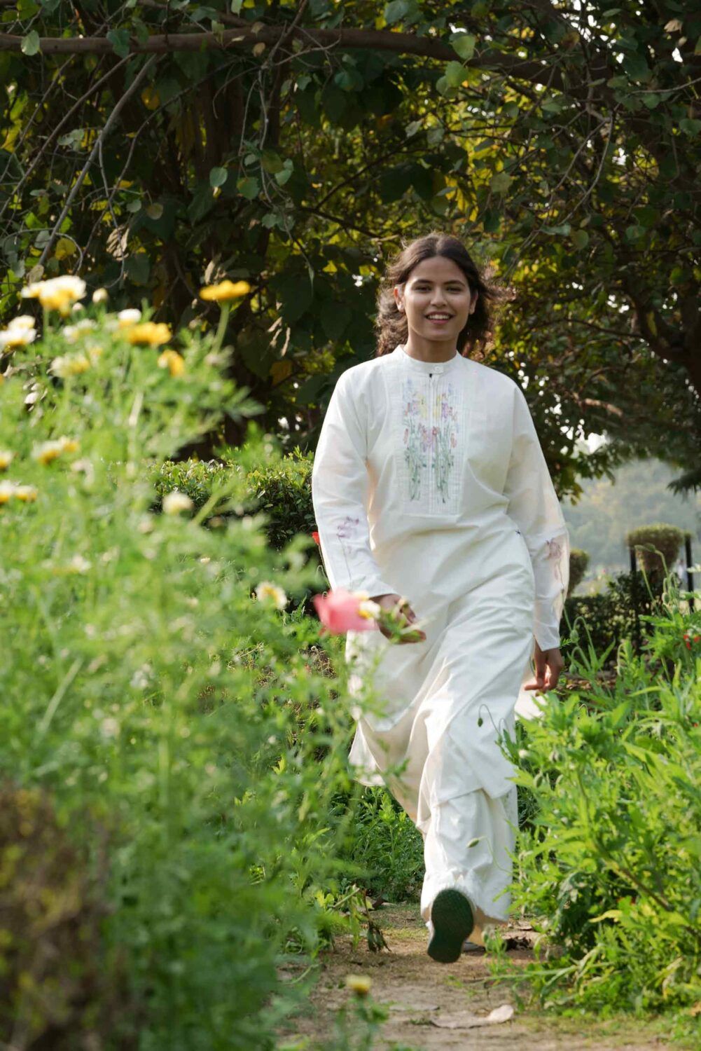 Penelope Pleated Placket Kurta - image 1