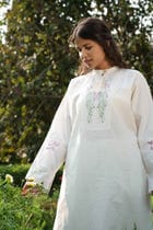 Penelope Pleated Placket Kurta view 5
