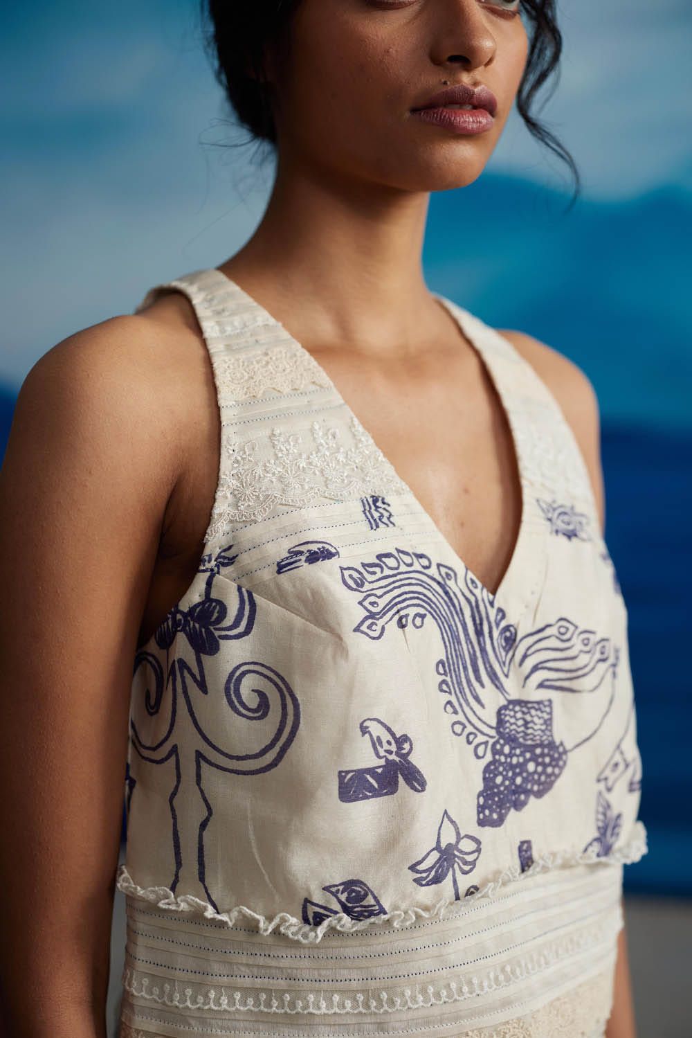 Salvia V-Neck Top - image 3