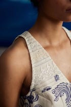 Salvia V-Neck Top view 4