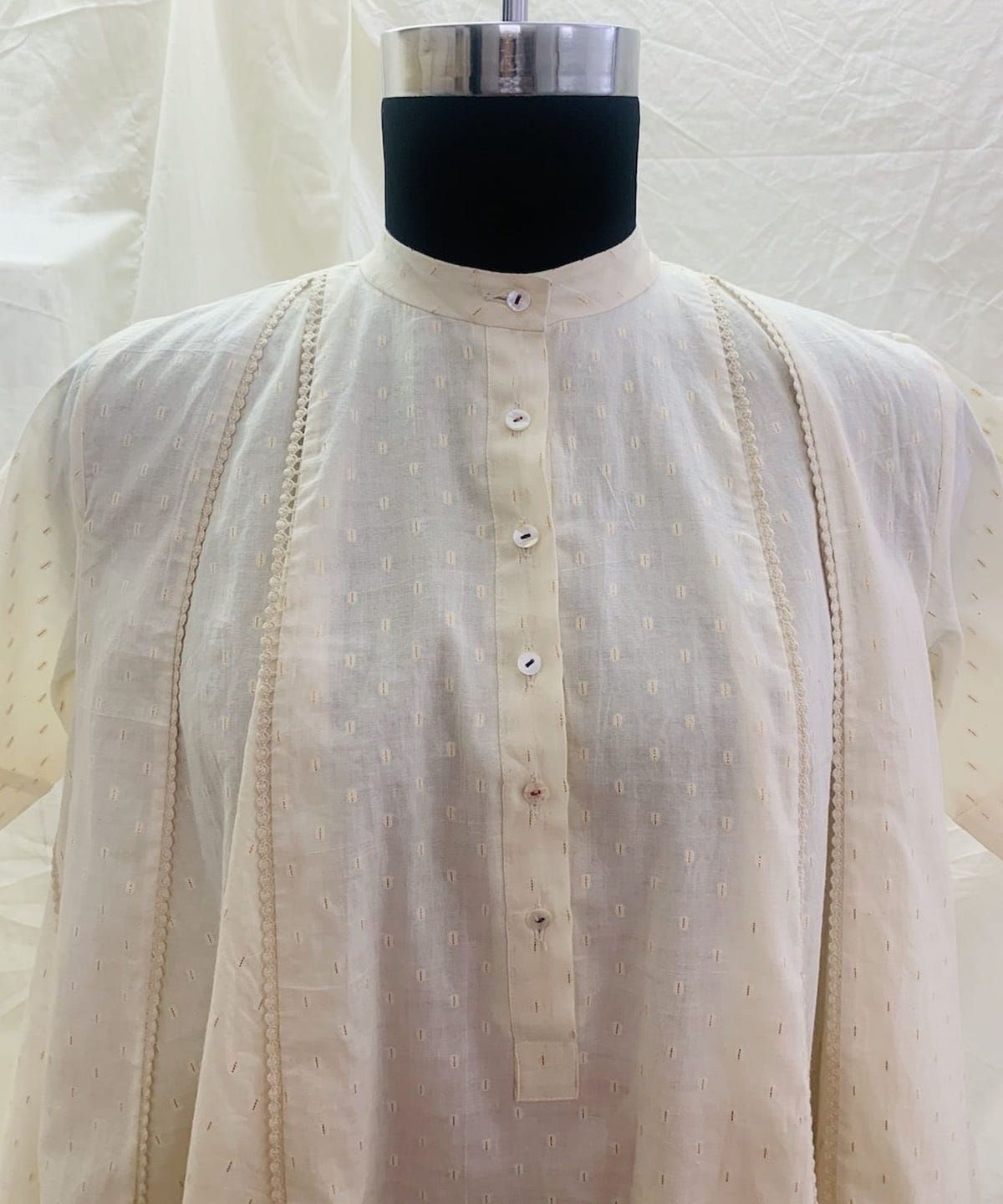 Gold Dot Panel Dress - image 6