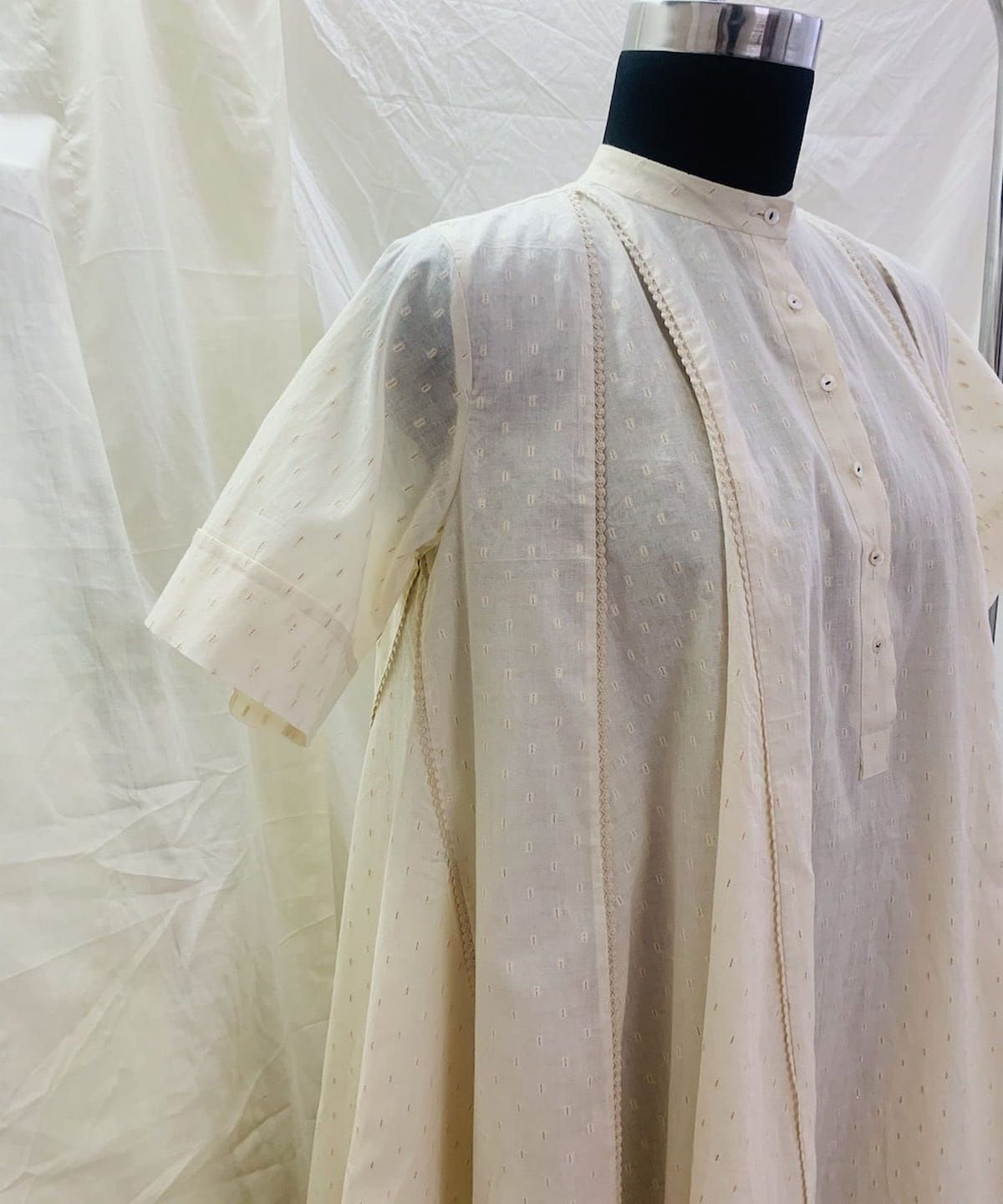 Gold Dot Panel Dress - image 7