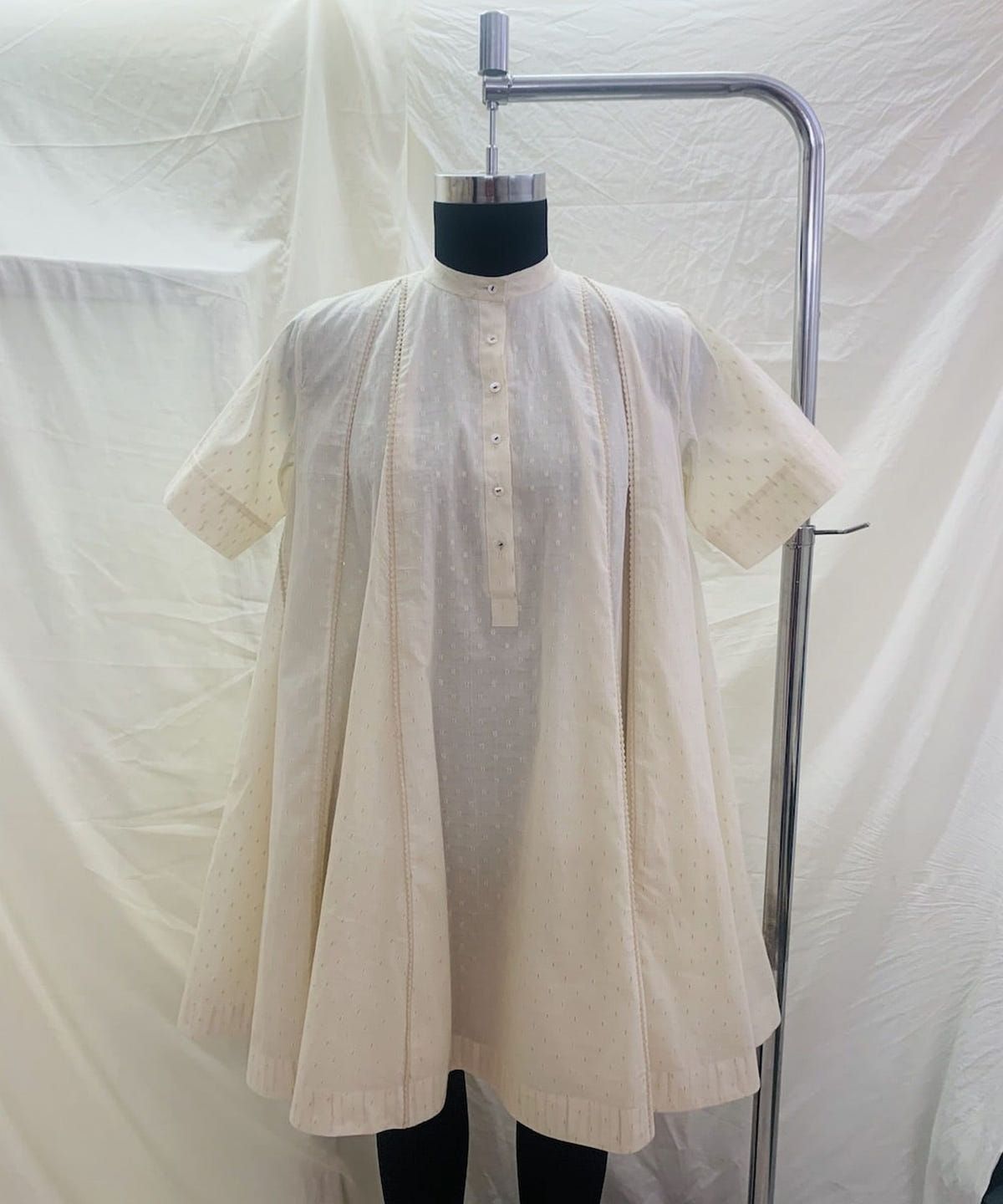 Gold Dot Panel Dress - image 8
