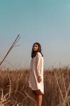 Placket Textured Kurta view 1