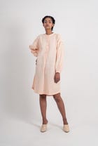 Placket Textured Kurta view 3