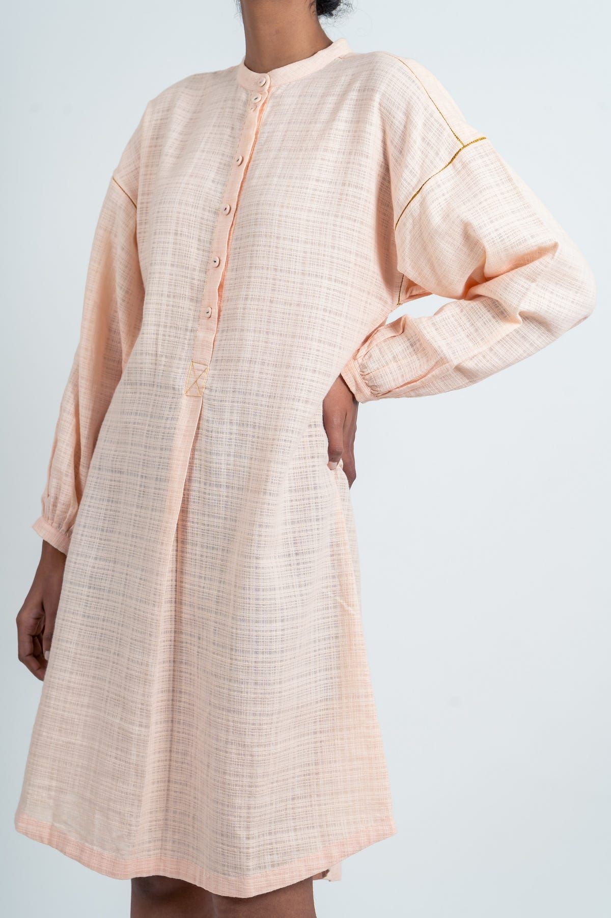 Placket Textured Kurta - image 4