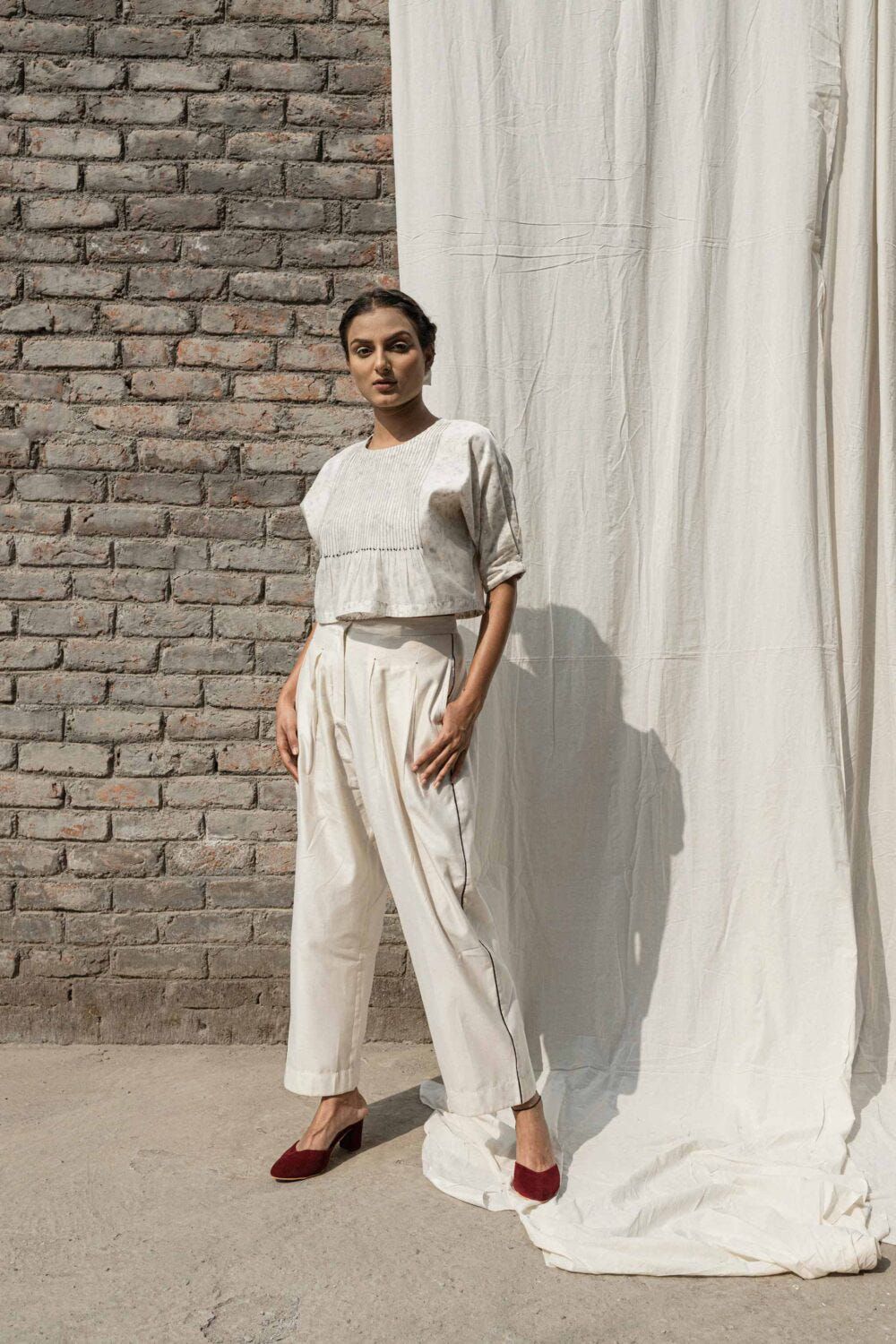 Olearia Pin Tuck Blouse - image 2