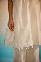 Orihime Box Pleat Appliqué Dress view 5