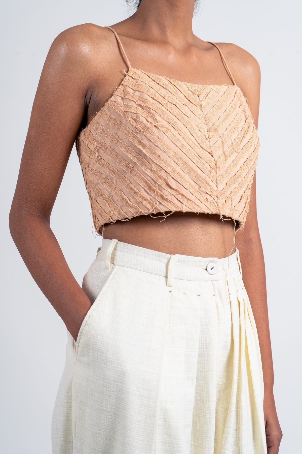 Striped Texture Blouse - image 4