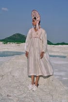 Su Mon Square Sleeve Dress view 6