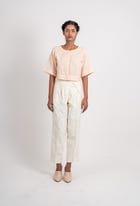 Textured Overlap Pleated Pant view 2