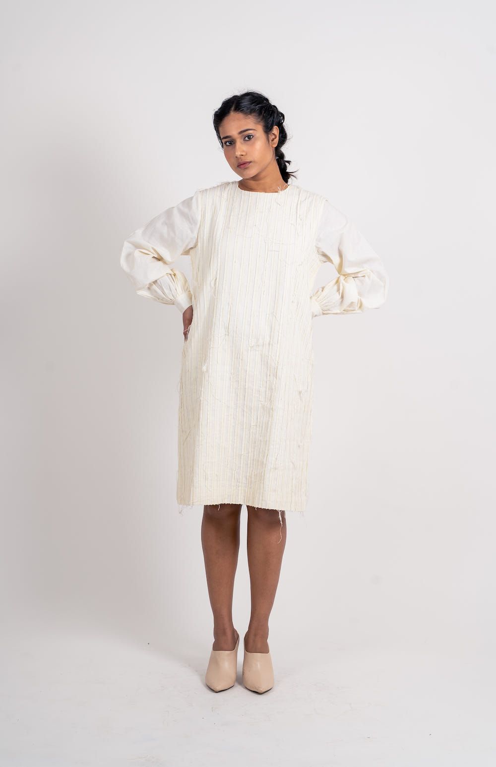Striped Textured Dress - image 3