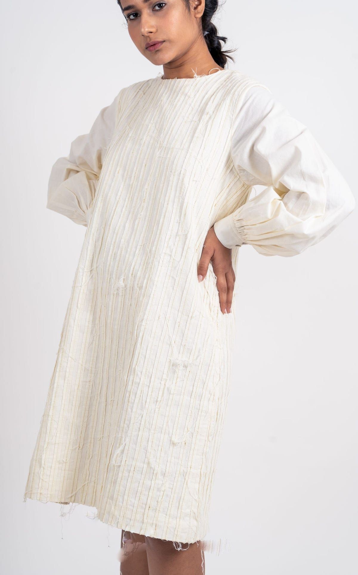 Striped Textured Dress - image 4