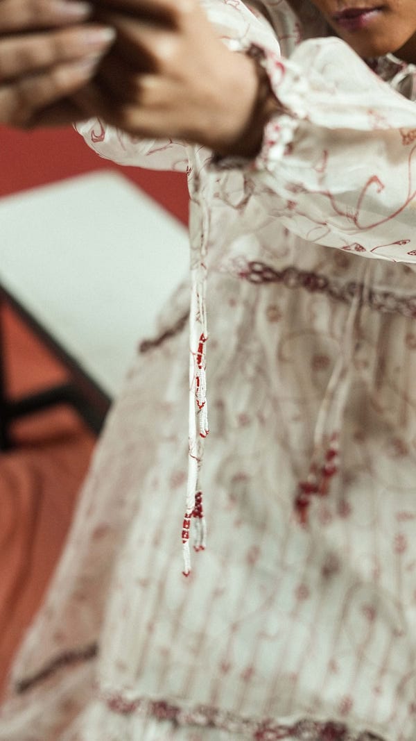 Ahmev — Thanaya Organza Tier Dress