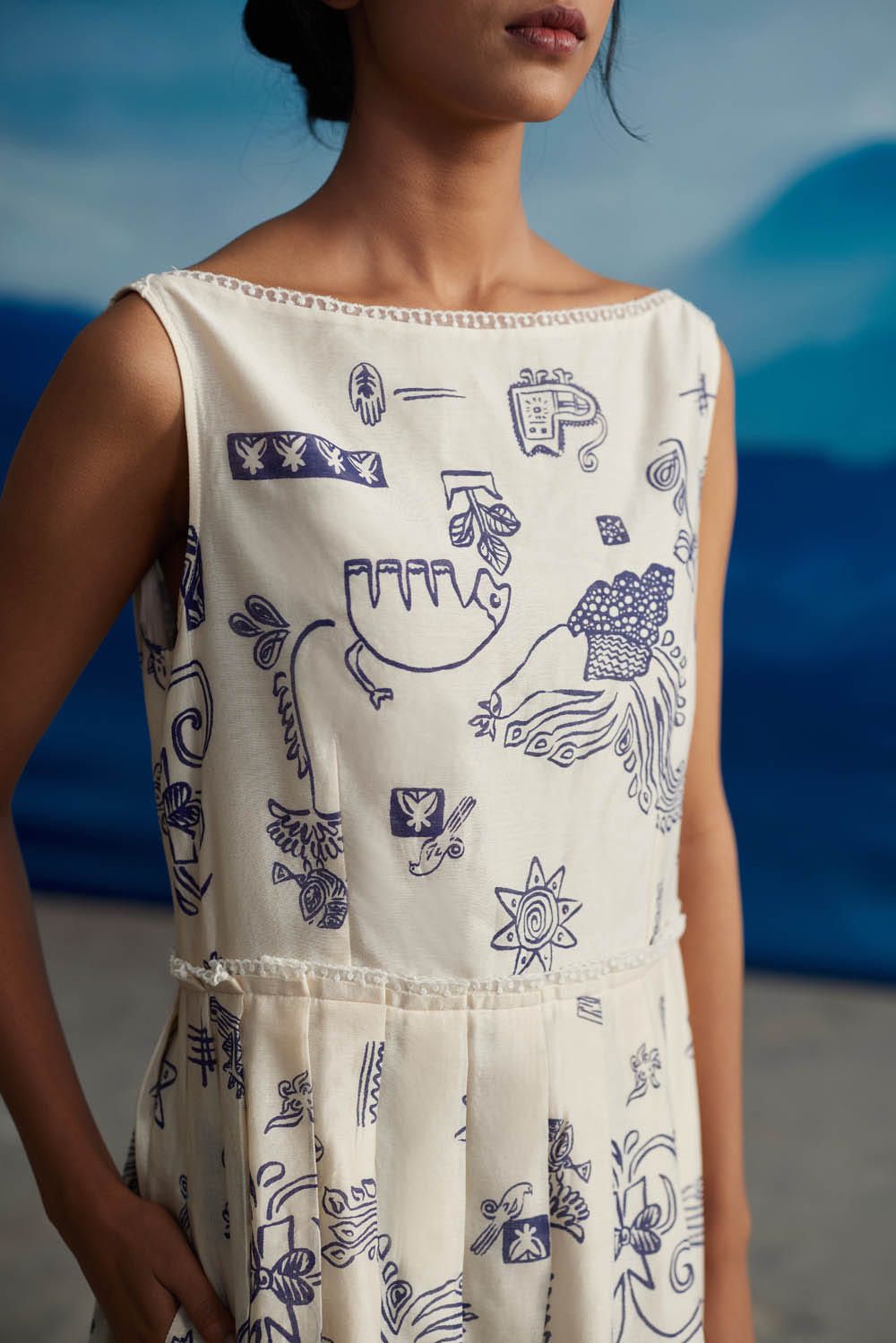 Pema knife pleat dress - image 4