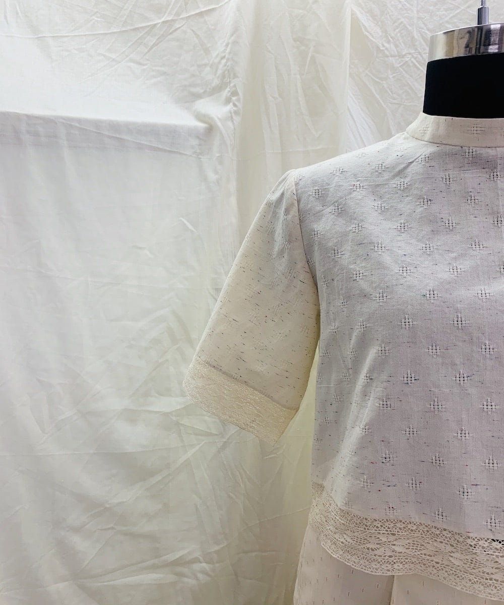Colour Splash Back Buttoned Top - image 6