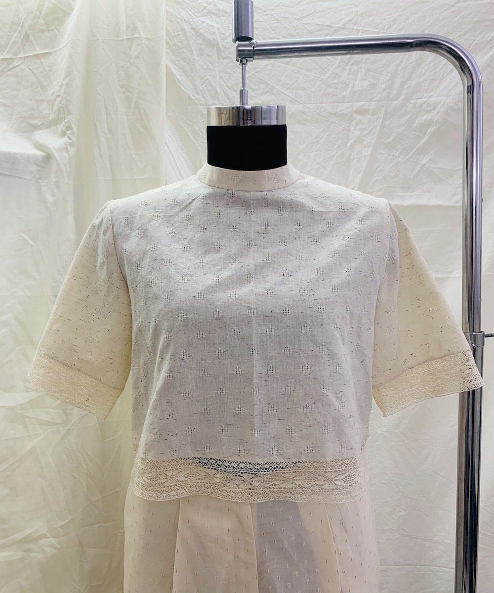 Colour Splash Back Buttoned Top - image 7