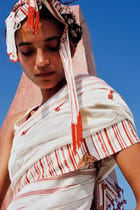 Hara Chanderi Saree view 6