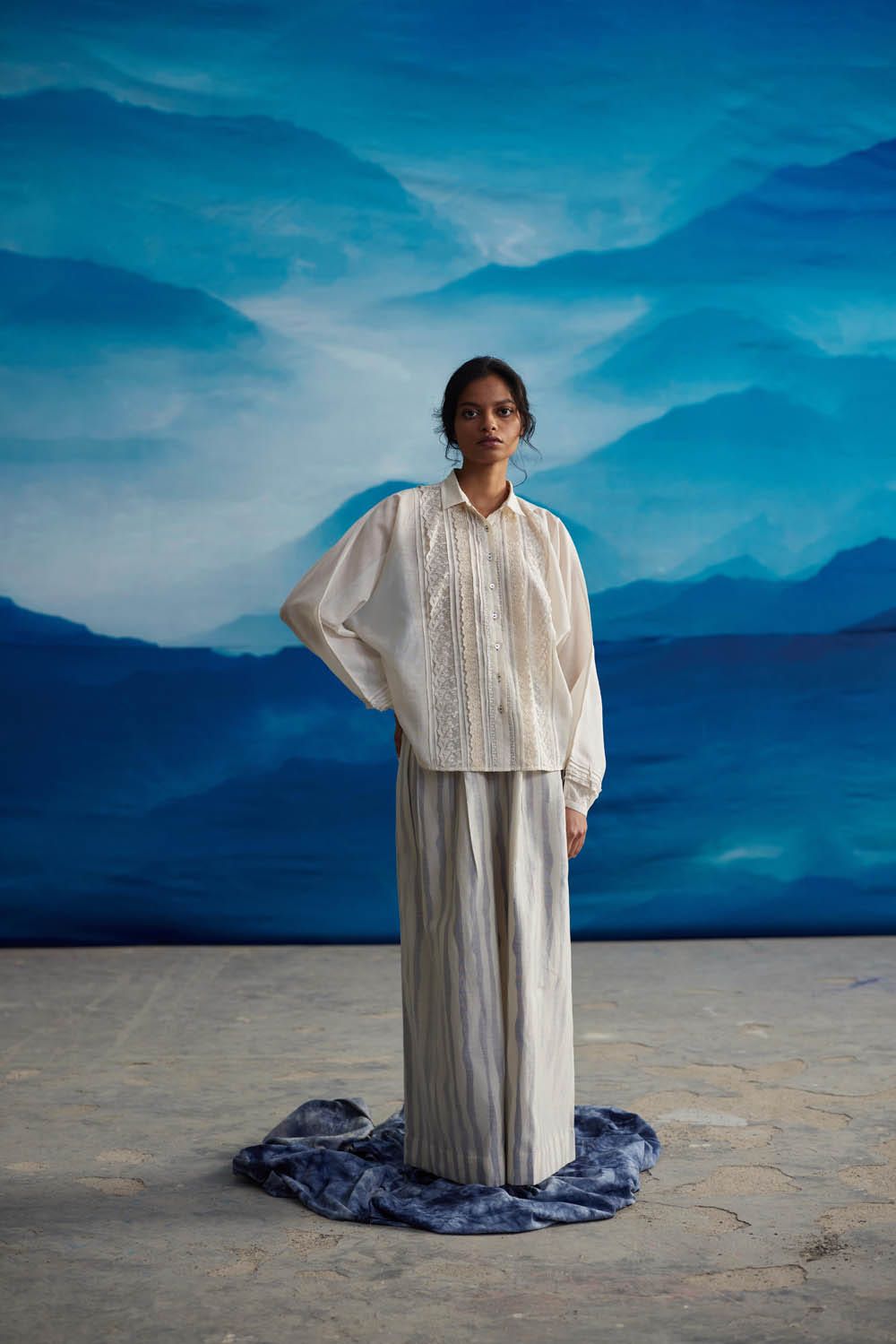 Marrila Dolman Lace Shirt - image 1