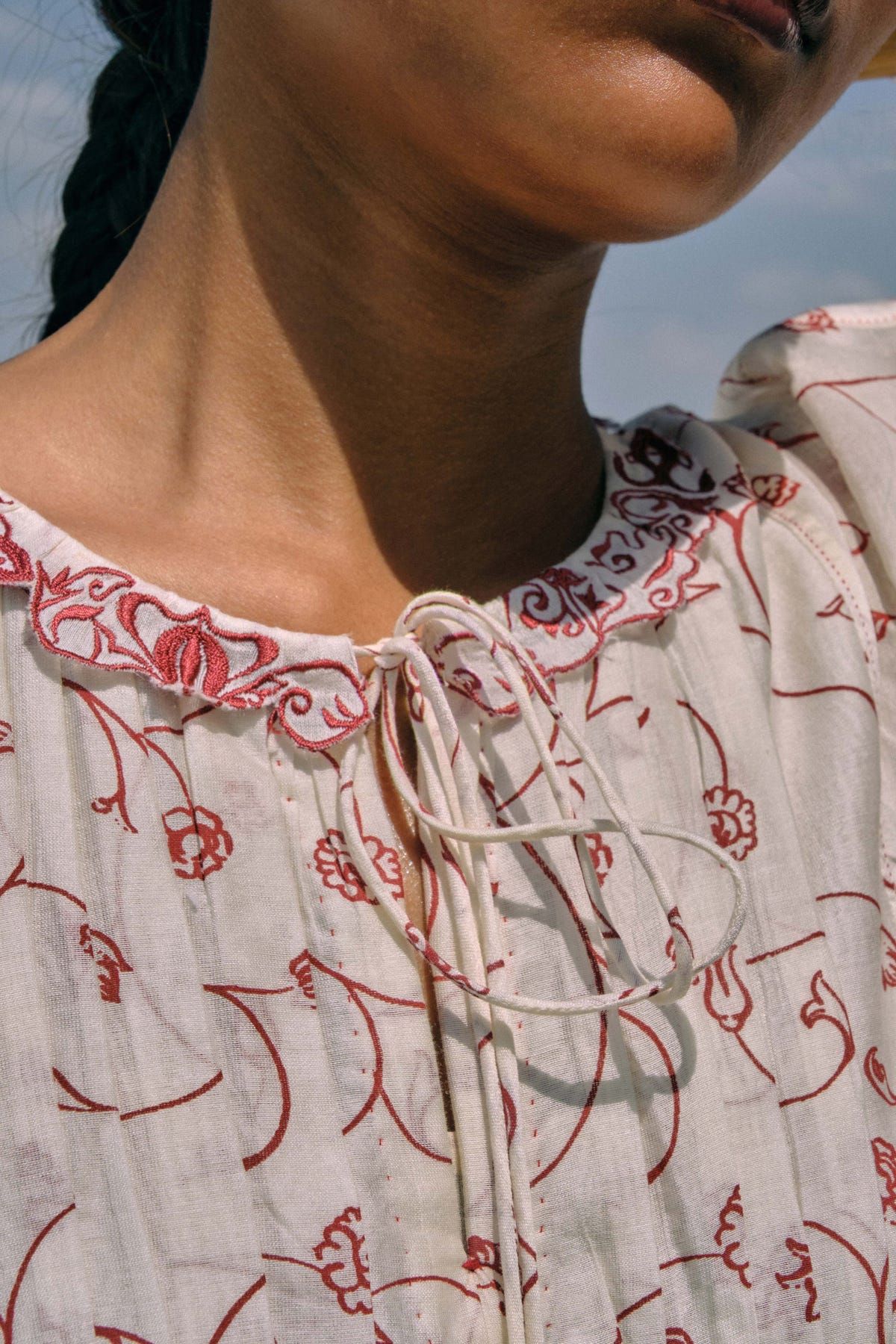 Min Maw Chanderi Tier Dress - image 4