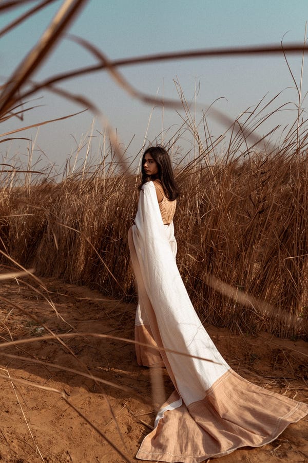 Ahmev — 2 Tone Saree