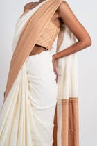 2 Tone Saree view 4
