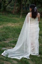 Isabelle Hand Emroidered Saree With Hand Painted Peticot view 5