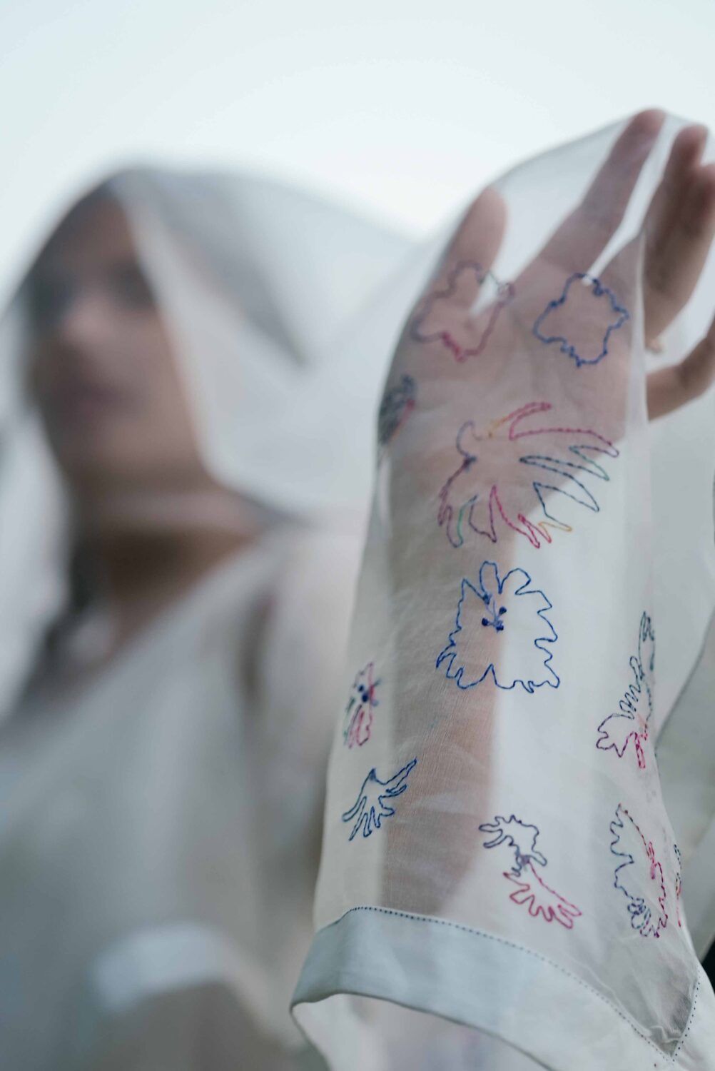 Isabelle Hand Emroidered Saree With Hand Painted Peticot - image 6