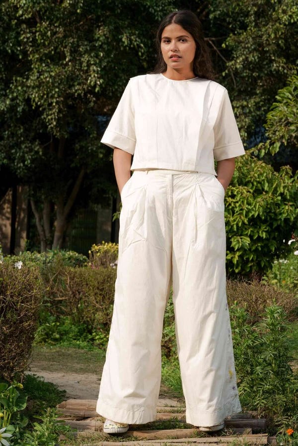 Ahmev — Louisa Shoulder Pleated Top