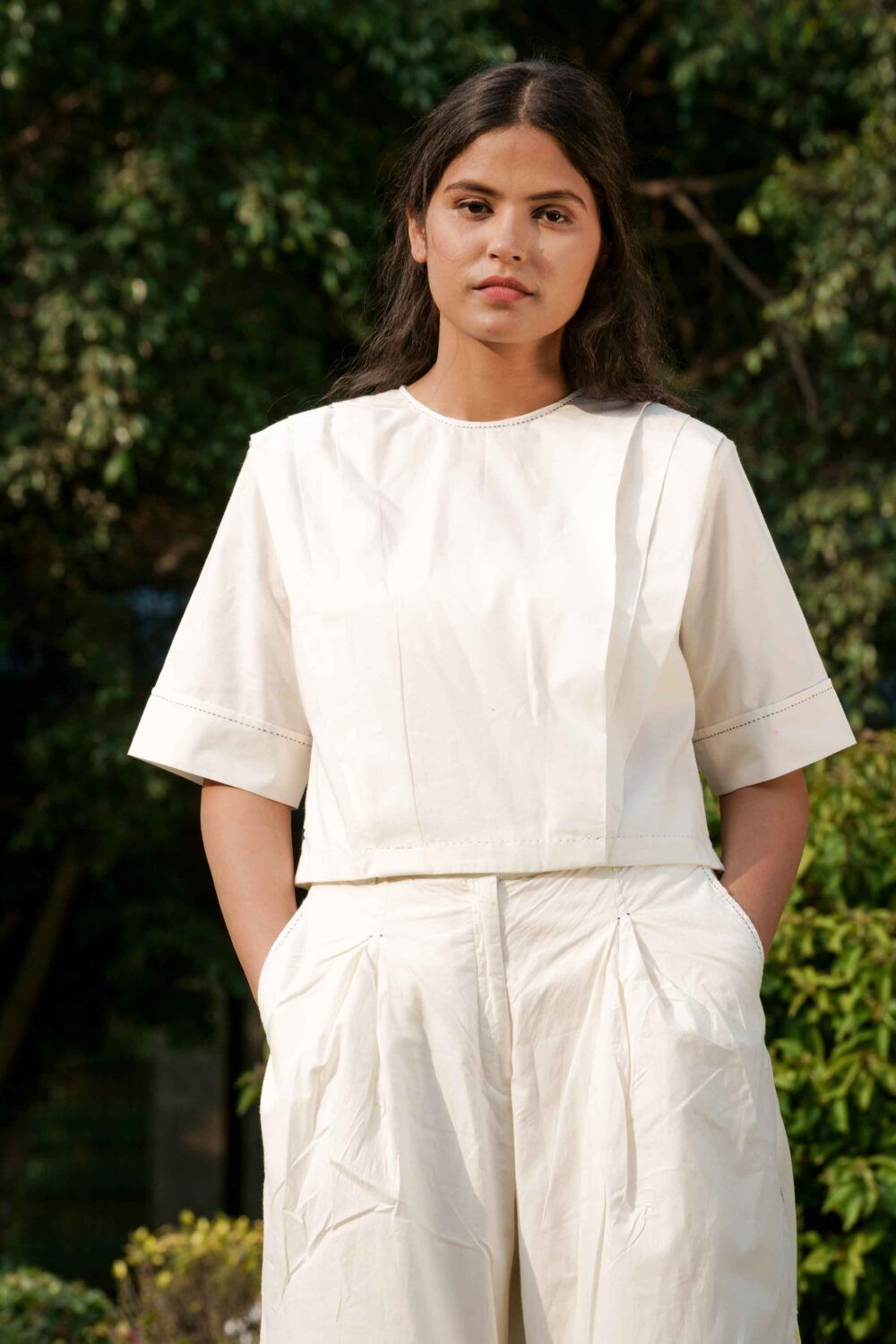 Louisa Shoulder Pleated Top - image 3
