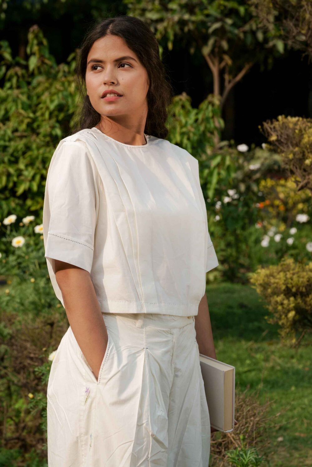 Louisa Shoulder Pleated Top - image 5