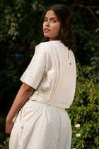 Louisa Shoulder Pleated Top view 6