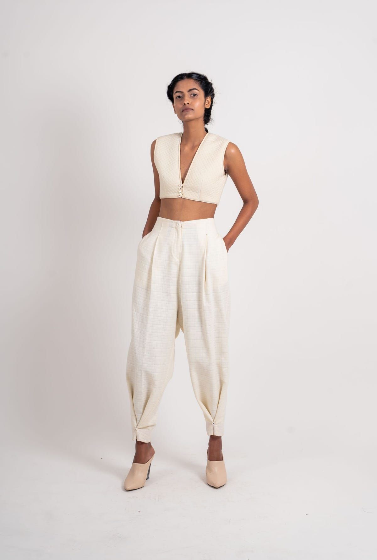 Textured Ankle Loop Pant - image 1