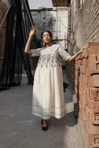 Gaia Quilted Yoke Dress view 1