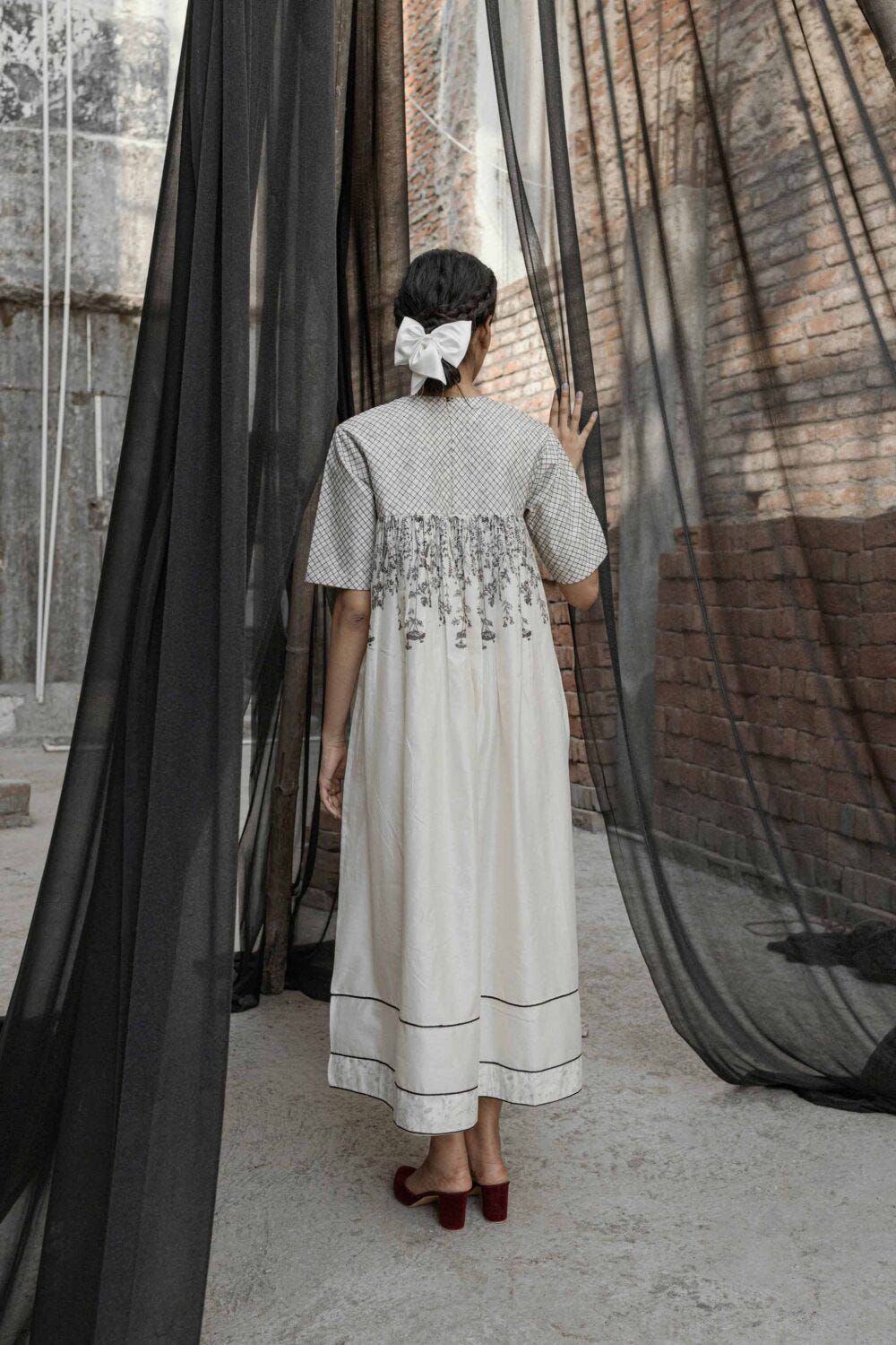 Gaia Quilted Yoke Dress - image 4