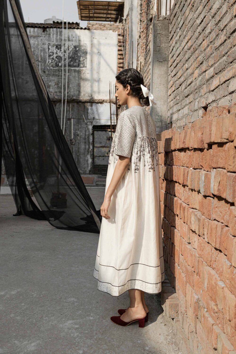 Gaia Quilted Yoke Dress - image 6