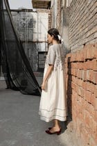 Gaia Quilted Yoke Dress view 6