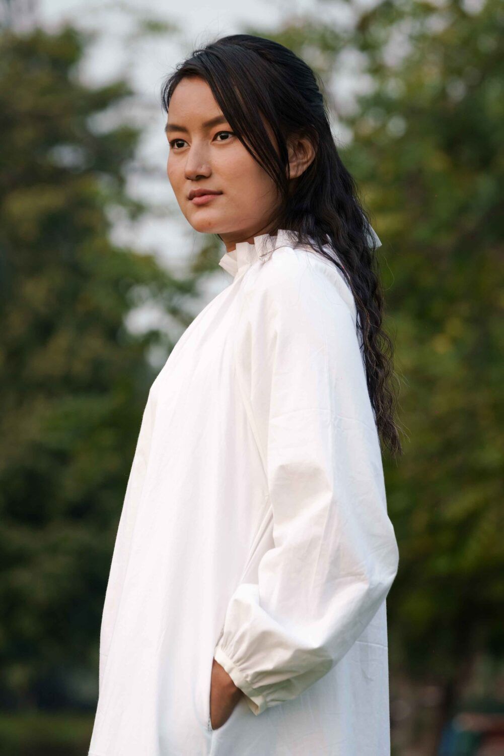 Mary High Neck Dress - image 3