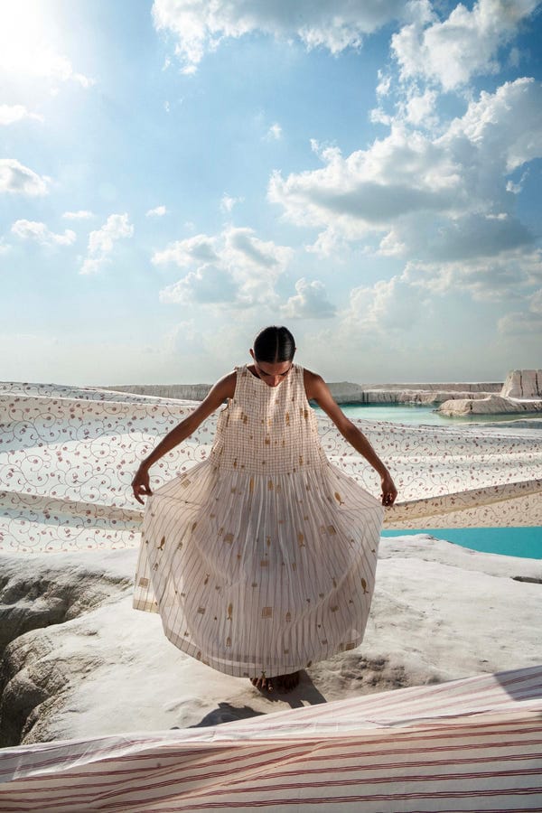 Ahmev — ⁠Lay Ruching Dress