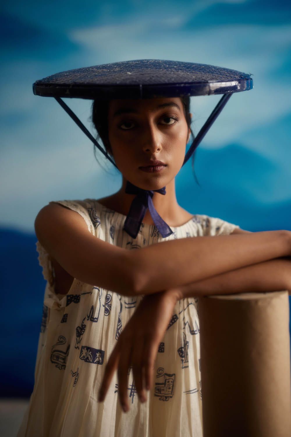 Mignon Pleated Neck Dress - image 1