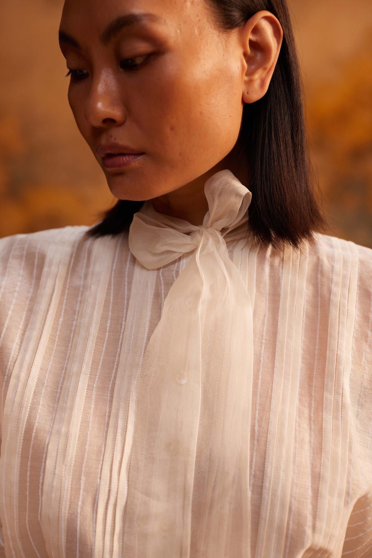 Yama-Ori Dolman Shirt with Ribbon - image 2