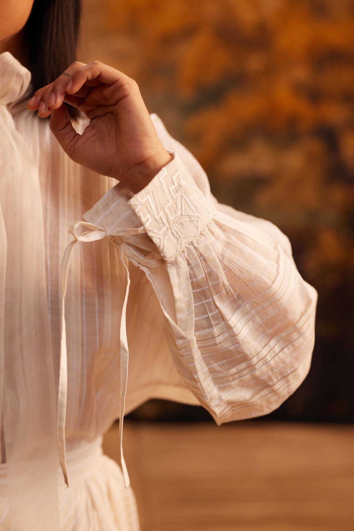 Yama-Ori Dolman Shirt with Ribbon - image 3
