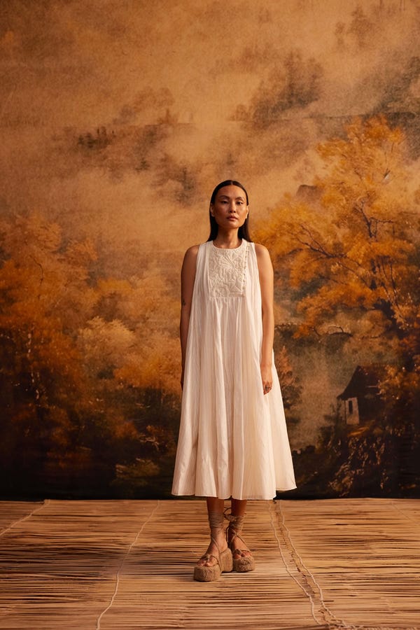 Ahmev — Tsubomi Halter Dress