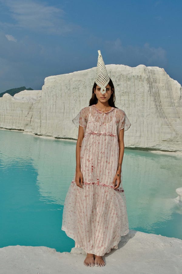 Ahmev — Ei Mon Organza Tier Dress