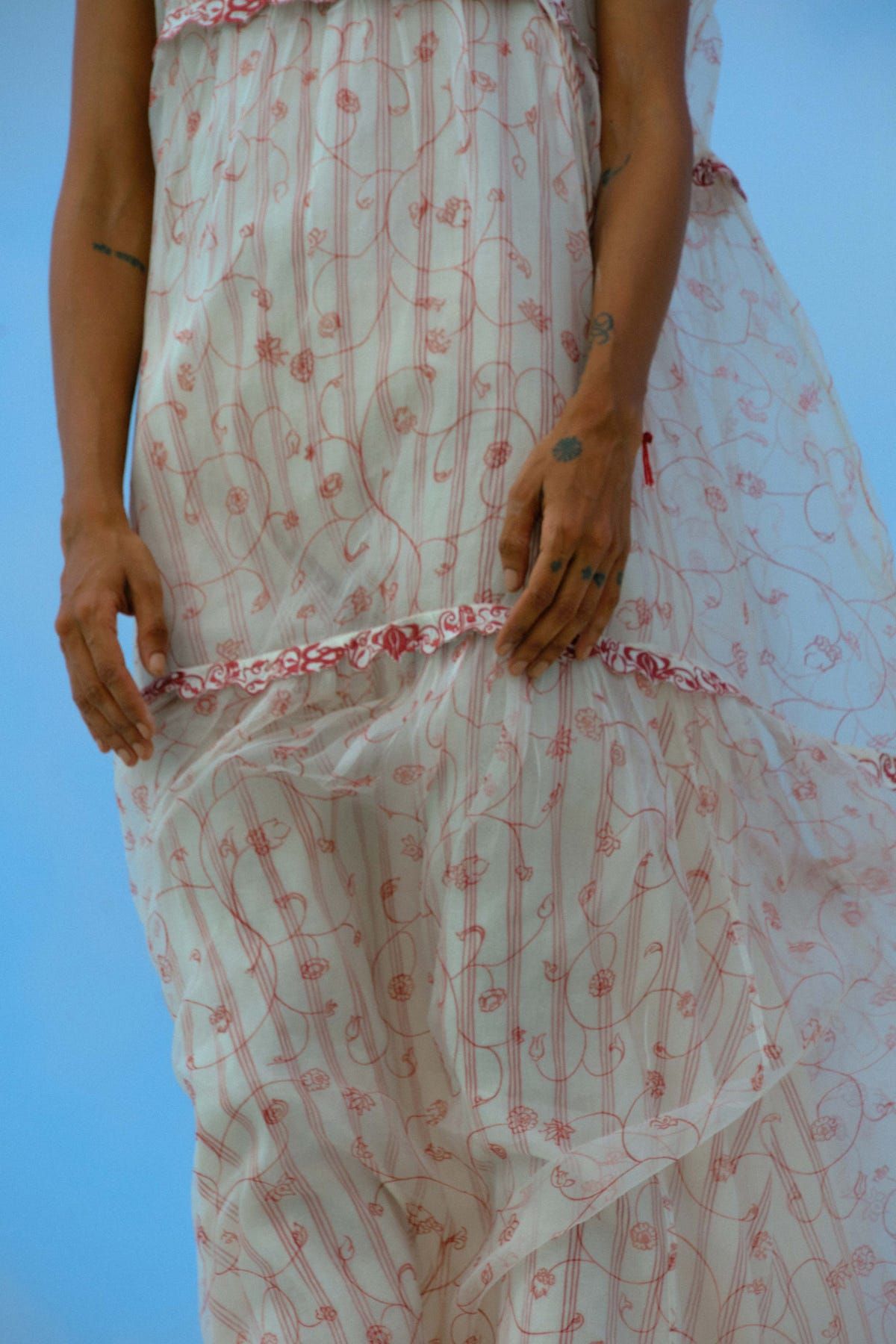 Ei Mon Organza Tier Dress - image 3
