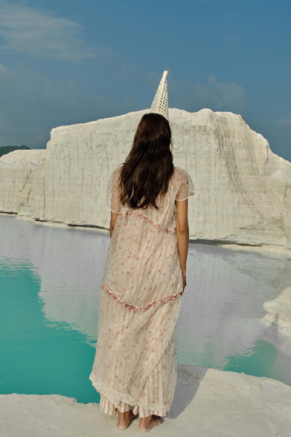 Ei Mon Organza Tier Dress - image 4