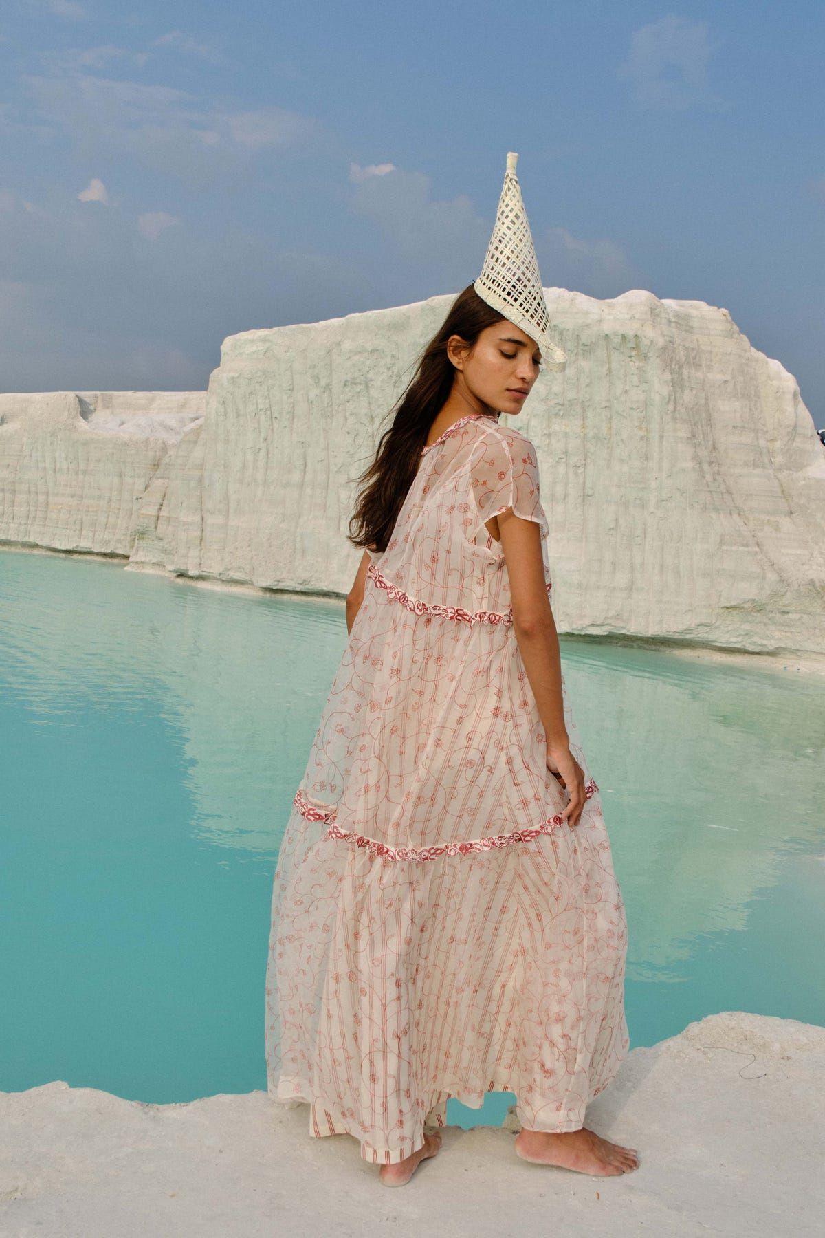 Ei Mon Organza Tier Dress - image 5