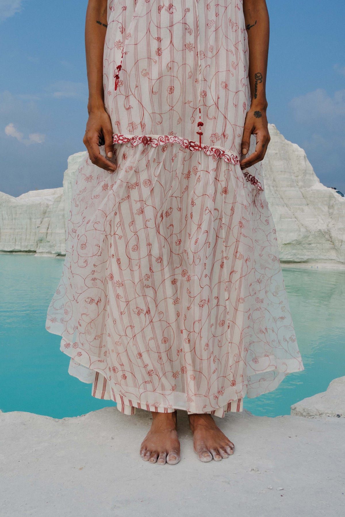Ei Mon Organza Tier Dress - image 7