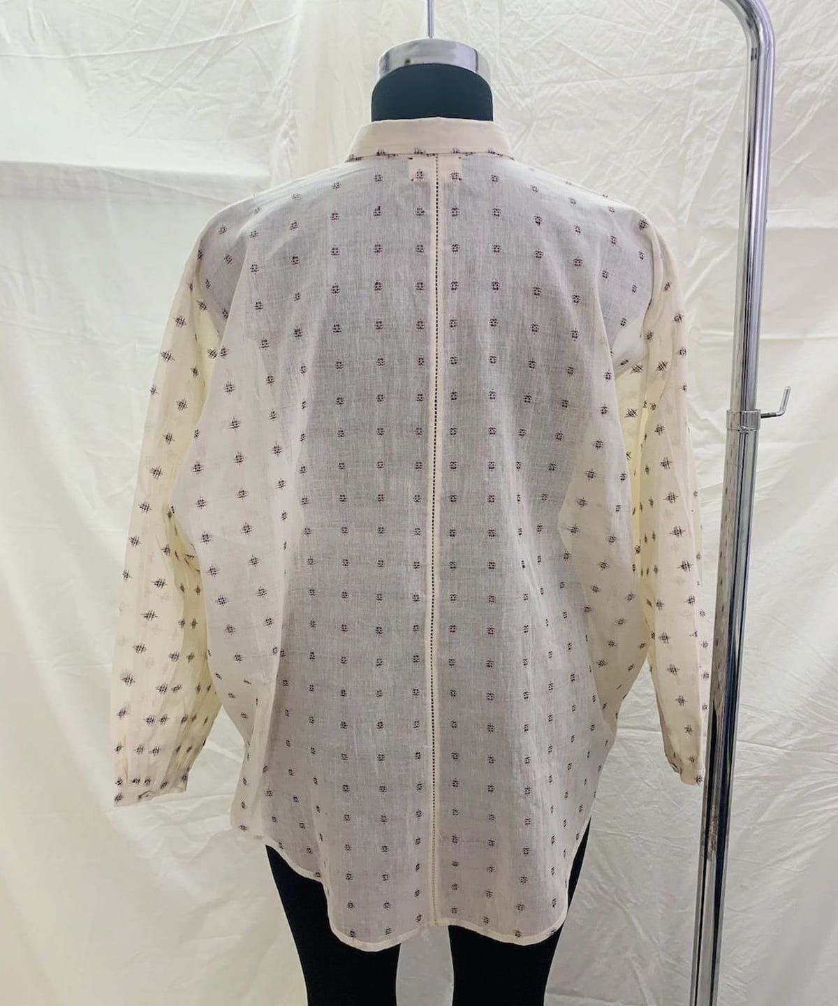 Red Blue Check Dolman Sleeve Shirt - image 2