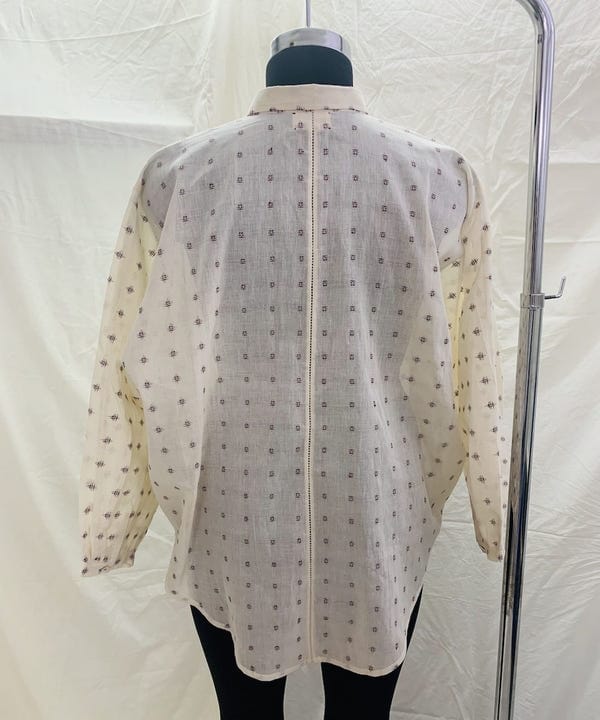Ahmev — Red Blue Check Dolman Sleeve Shirt
